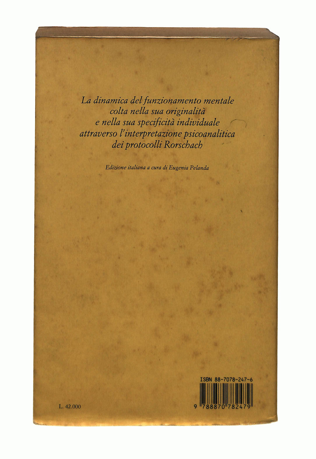 EBOND Psicopatologia e Rorschach C Chabert Raffaello Cortina Libro LI042751