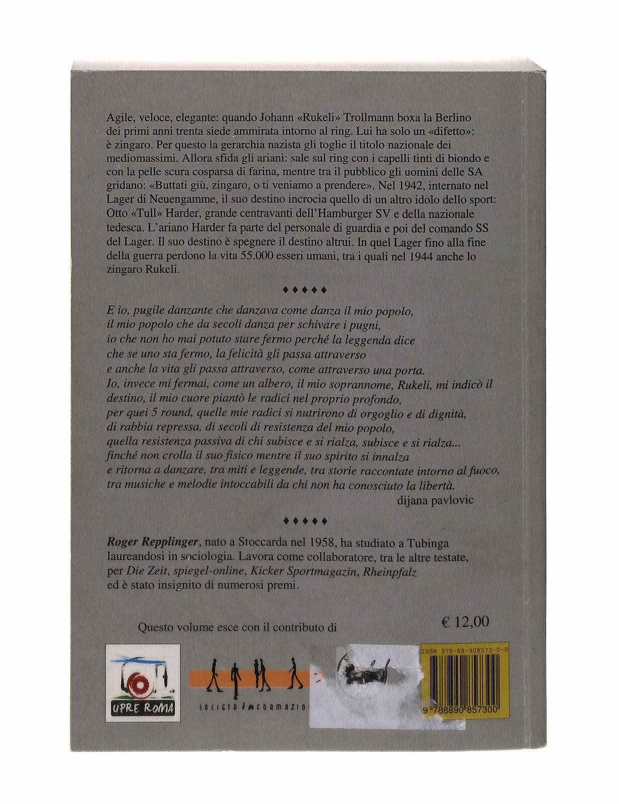EBOND Buttati Giu Zingaro Roger Repplinger Upre Roma Libro LI042756