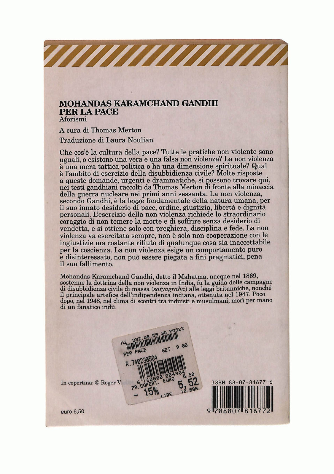 EBOND Gandhi Per La Pace Cura Di T Merton Feltrinelli Libro LI042833