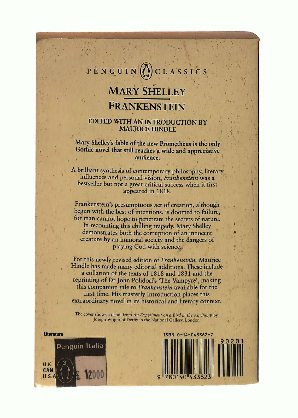 EBOND Frankenstein Mary Shelley Penguin In Lingua Inglese Libro LI042844