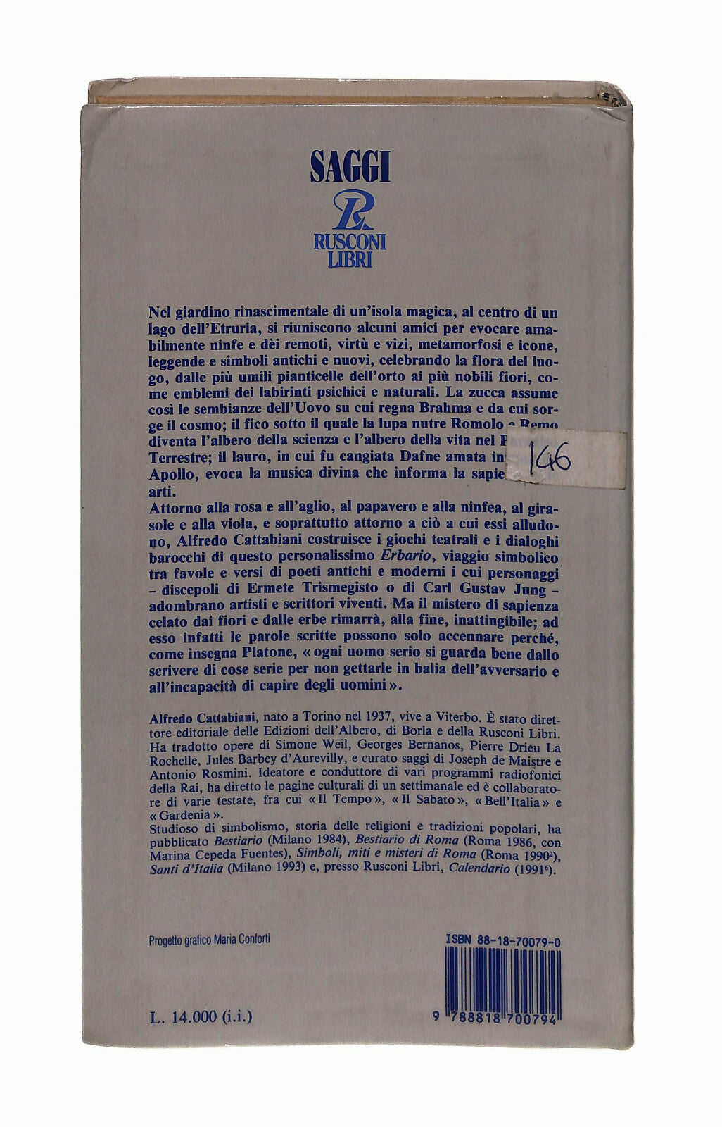 EBOND Erbario Alfredo Cattabiani Rusconi Libro LI042847