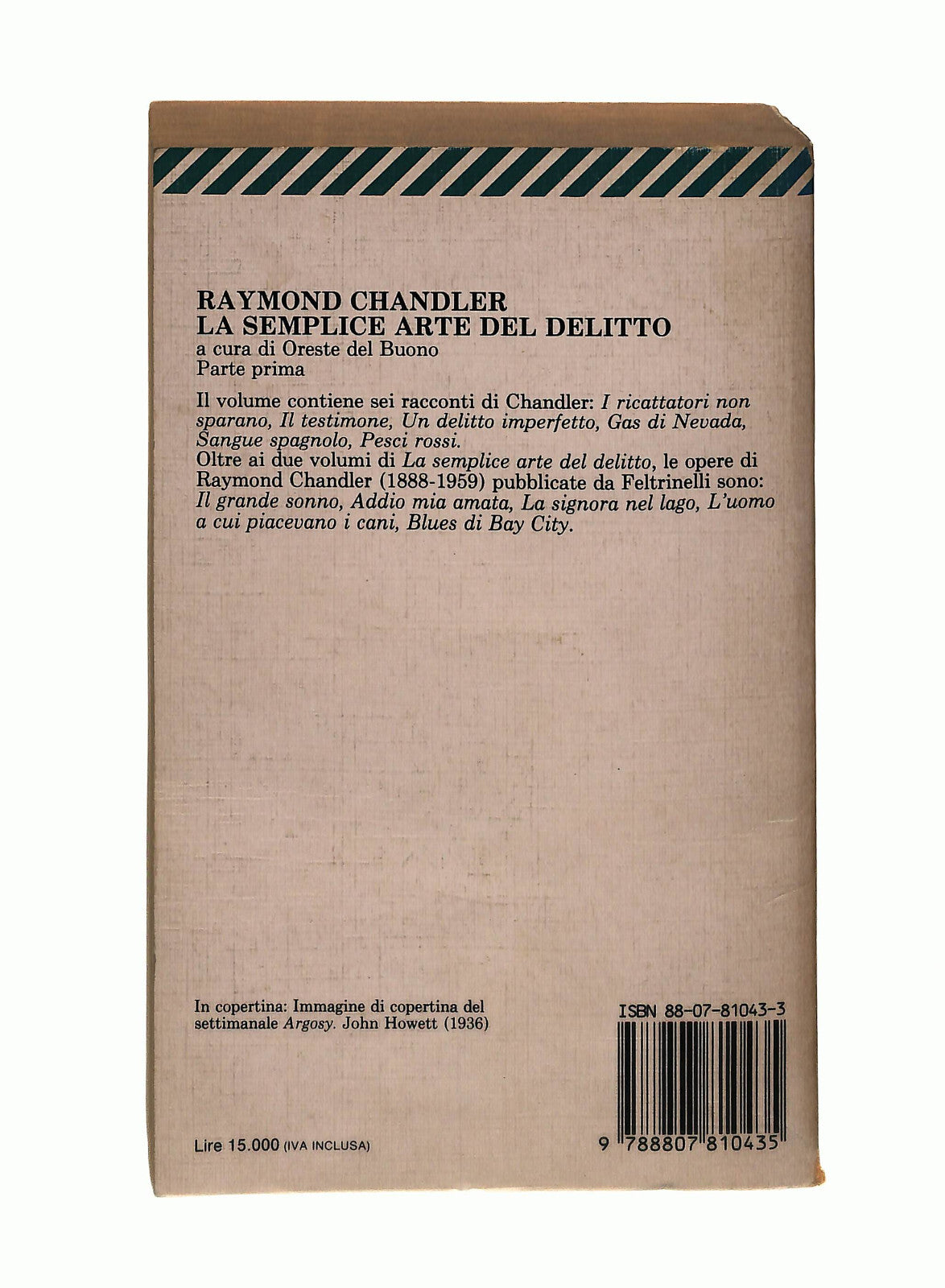 EBOND La Semplice Arte Del Delitto R Chandler Parte 1 Feltrinelli Libro LI042856