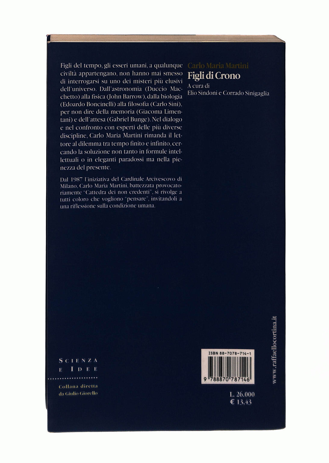 EBOND Figli Di Crono Carlo Maria Martini Raffaello Cortina Libro LI042884