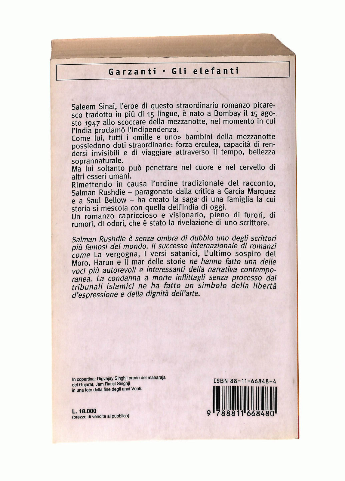 EBOND I Figli Della Mezzanotte Salman Rushdie Garzanti Libro LI042886
