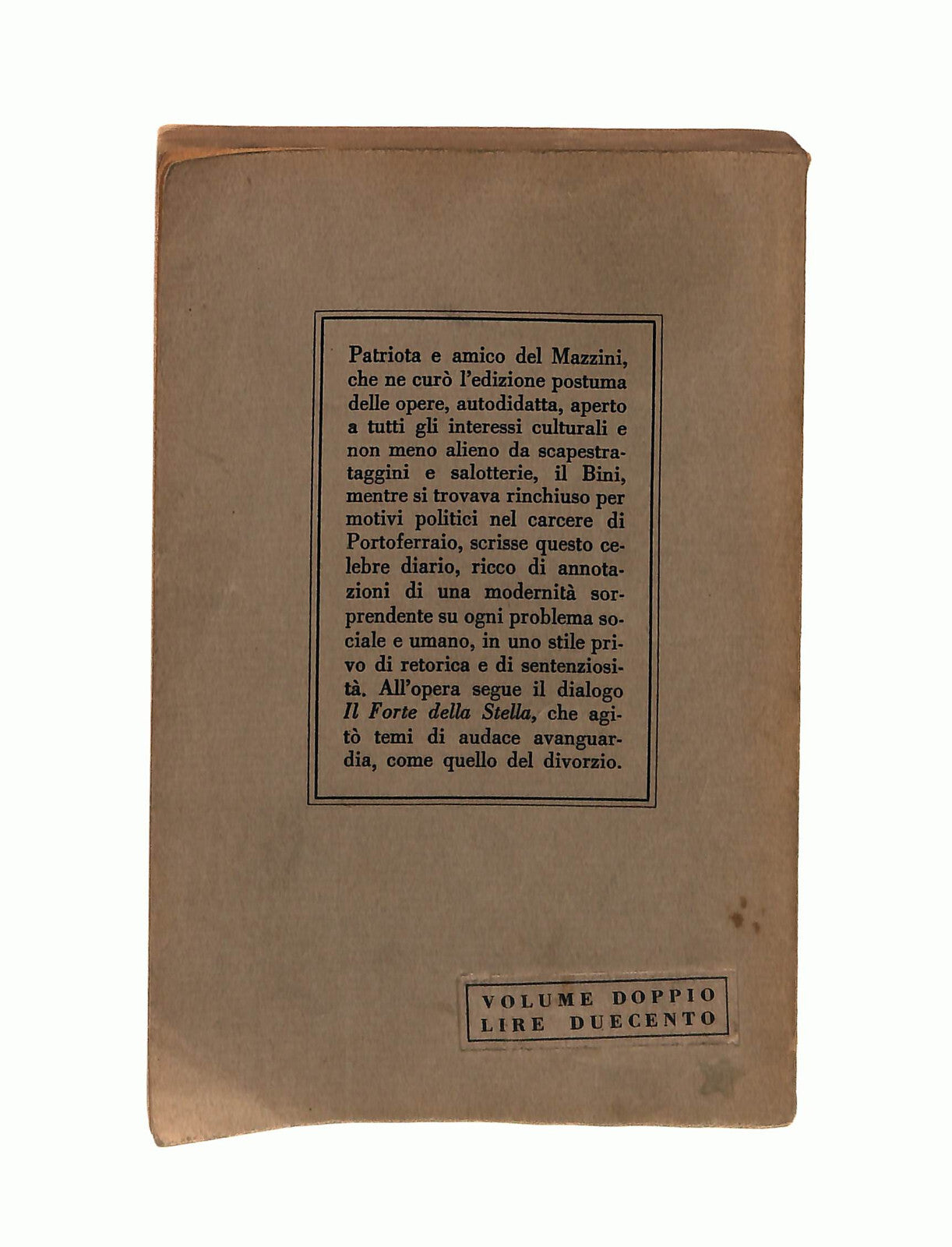 EBOND Manoscritto Di Un Prigioniero e Il Forte Della Stella Libro LI042893