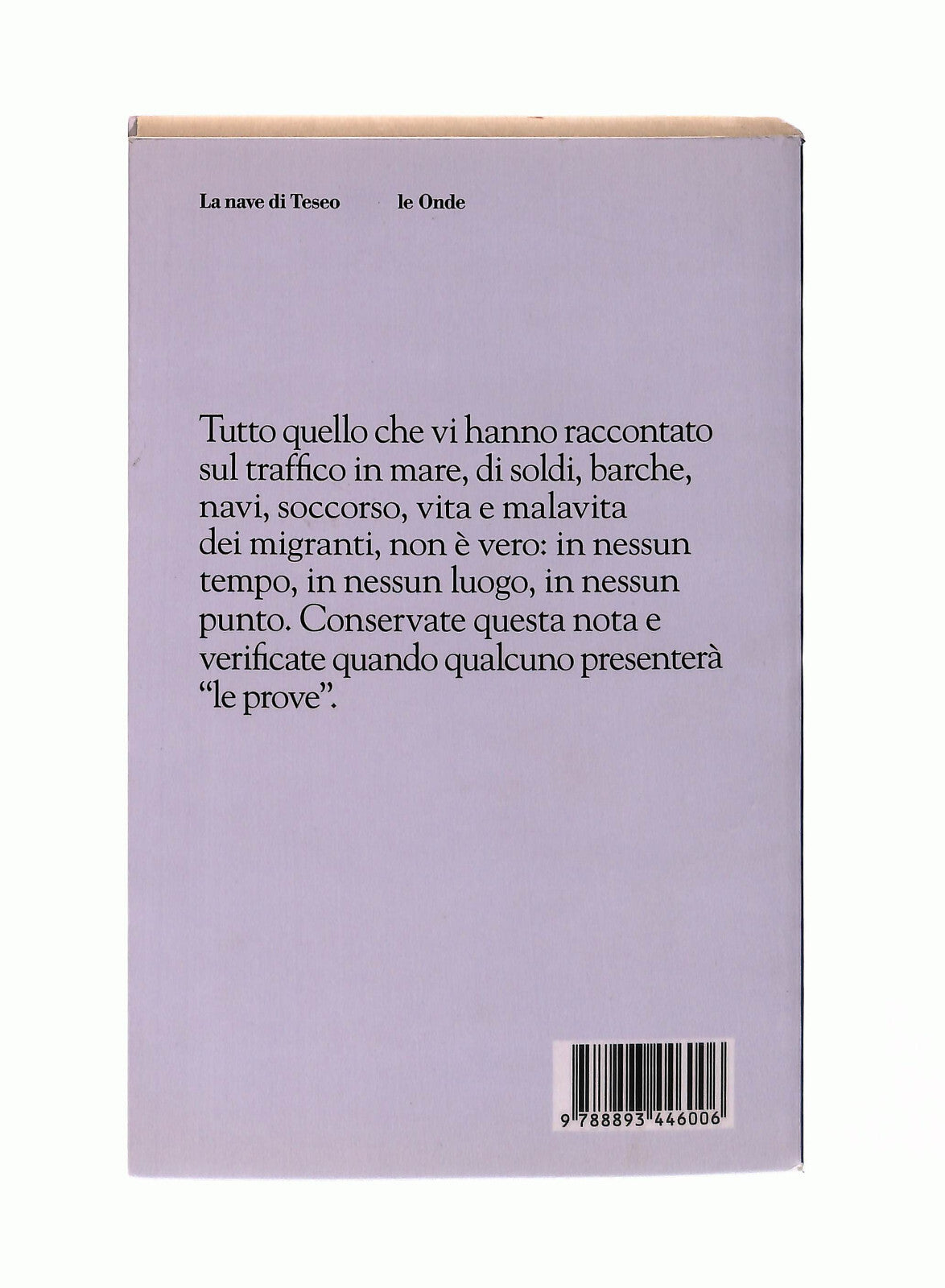 EBOND Clandestino Furio Colombo La Nave Di Teseo Libro LI042966