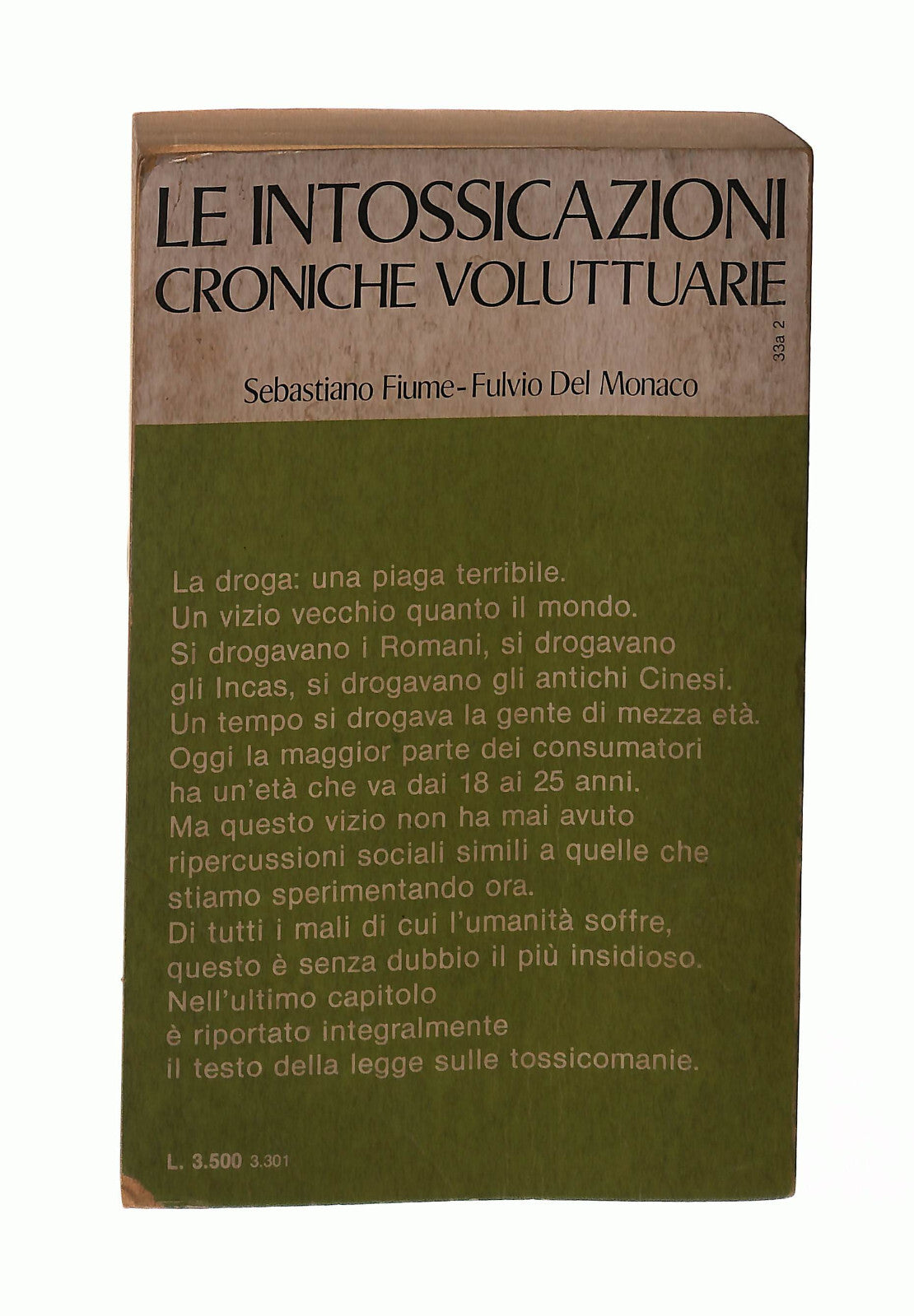 EBOND Le Intossicazioni Croniche Voluttuarie Fiume Del Monaco Libro LI043001
