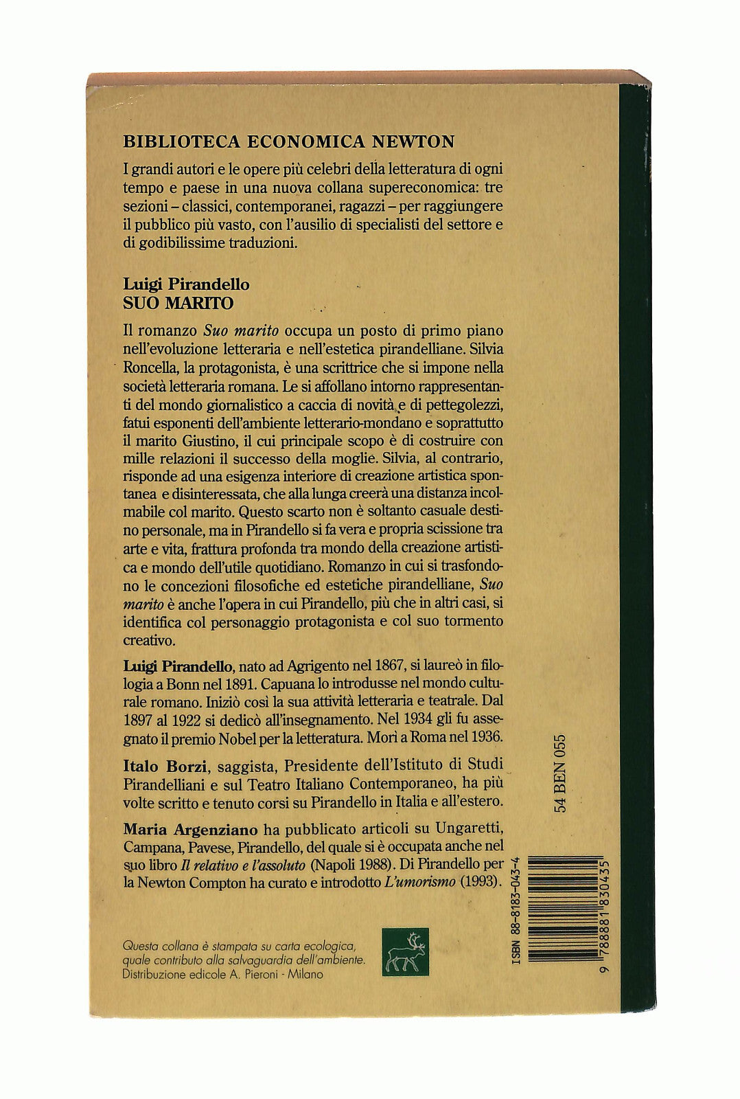 EBOND Suo Marito Luigi Pirandello Newton Libro LI043033