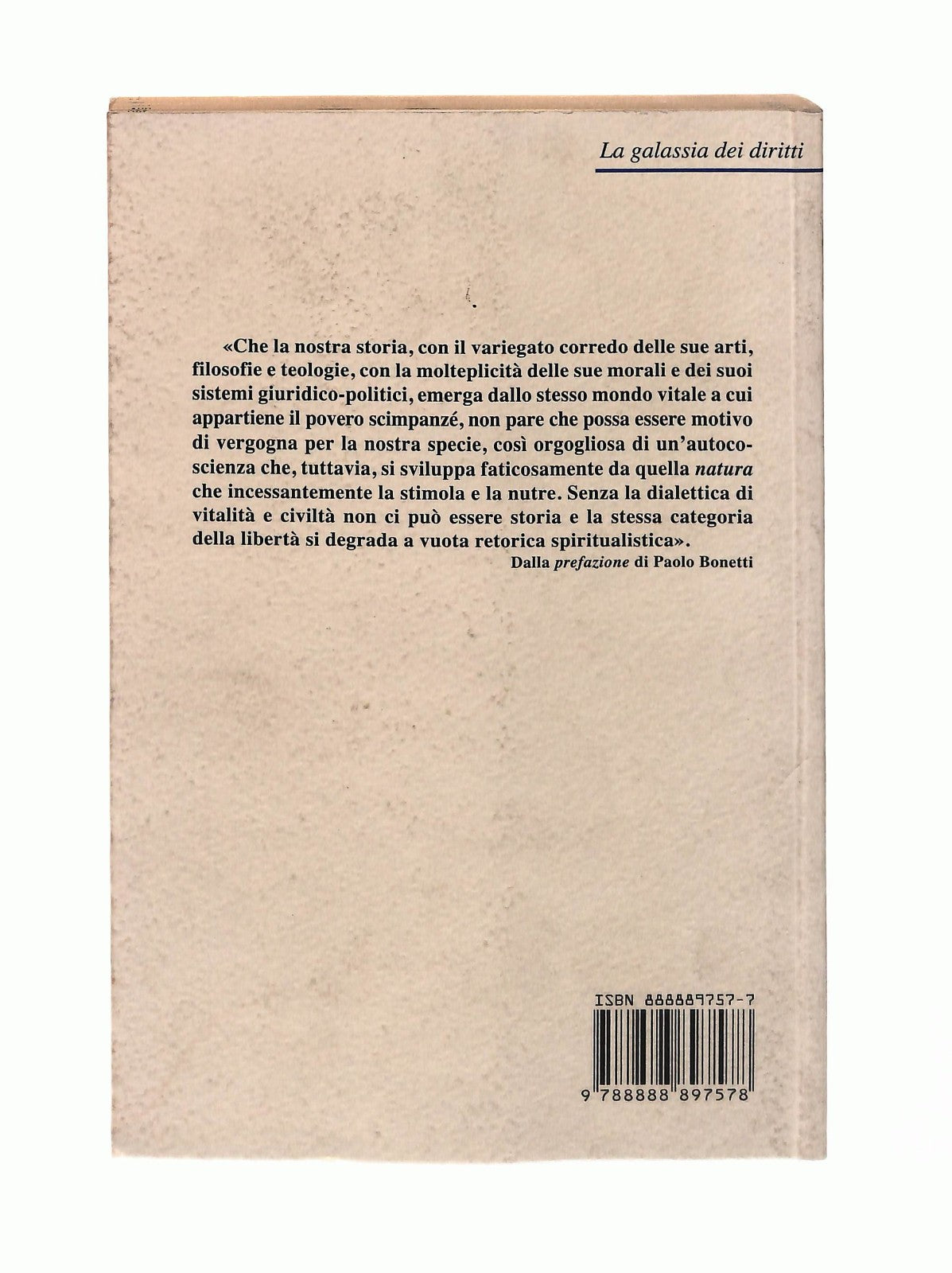 EBOND La Natura Umana Raffaele Prodomo Marco Libro LI043056