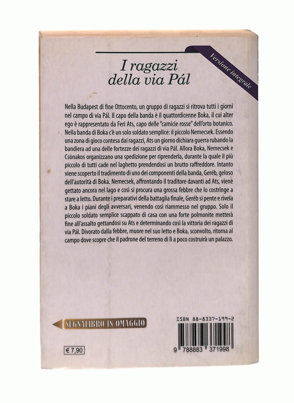 EBOND I Ragazzi Della Via Pal Ferenc Molnar Crescere Libro LI043111