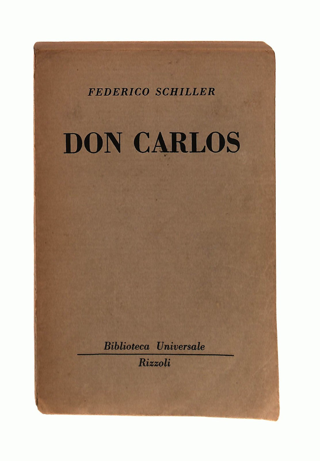 EBOND Don Carlos Federico Schiller Bur Rizzoli Libretto Libro LI043193