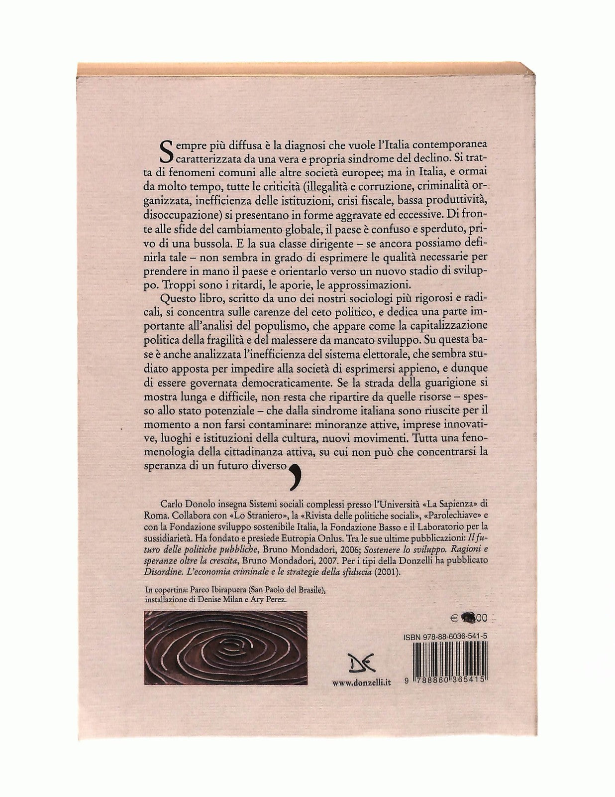 EBOND Italia Sperduta Carlo Donolo Donzelli Libro LI043205