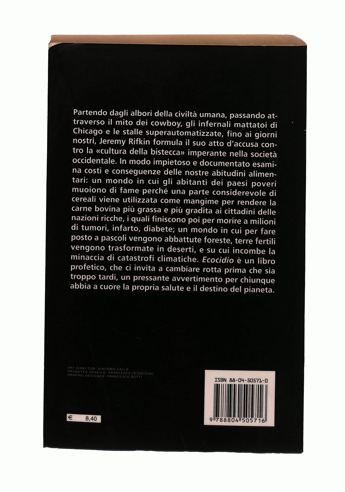 EBOND Ecocidio Jeremy Rifkin Mondadori Libro LI043208