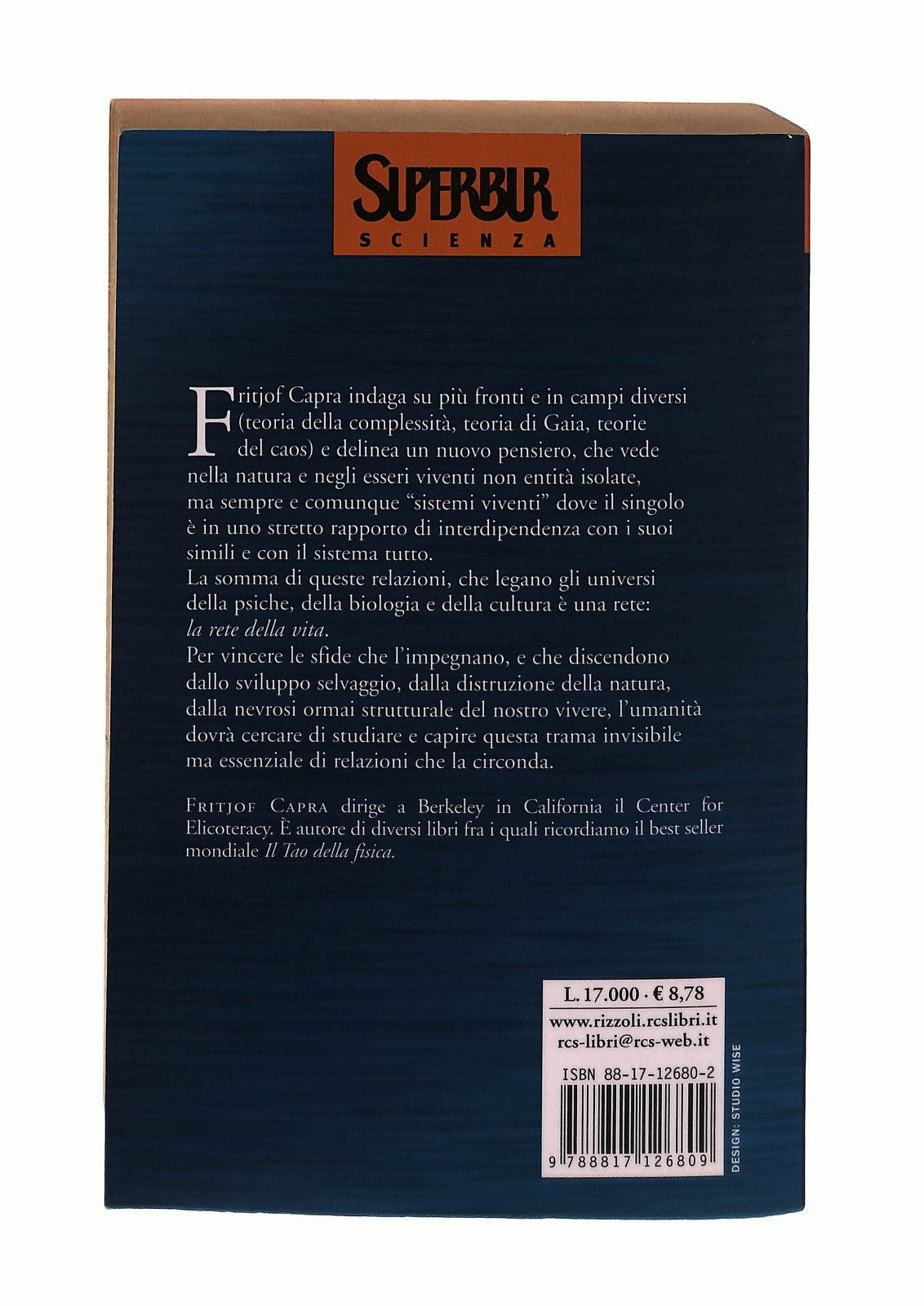 EBOND La Rete Della Vita Fritjof Capra Bur Rizzoli Libro LI043214