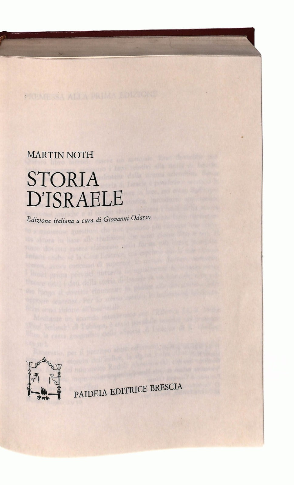 EBOND Storia d Israele Martin Noth Paideia Libro LI043258
