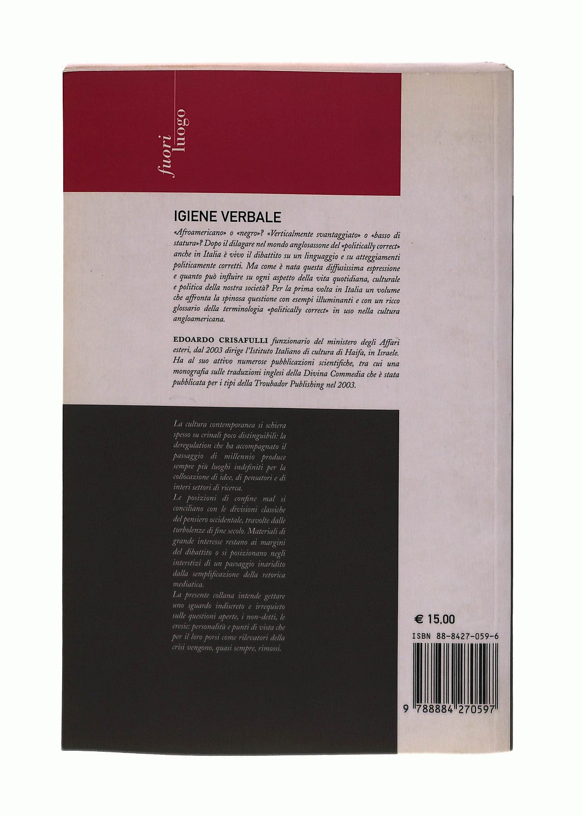 EBOND Igiene Verbale Edoardo Crisafulli Vallecchi Libro LI043385