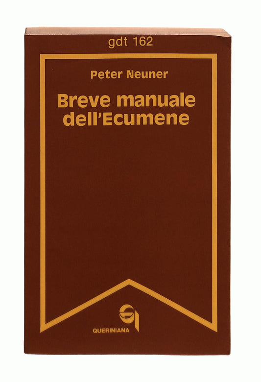 EBOND Breve Manuale Dell Ecumene Peter Neuner Queriniana Libro LI043386