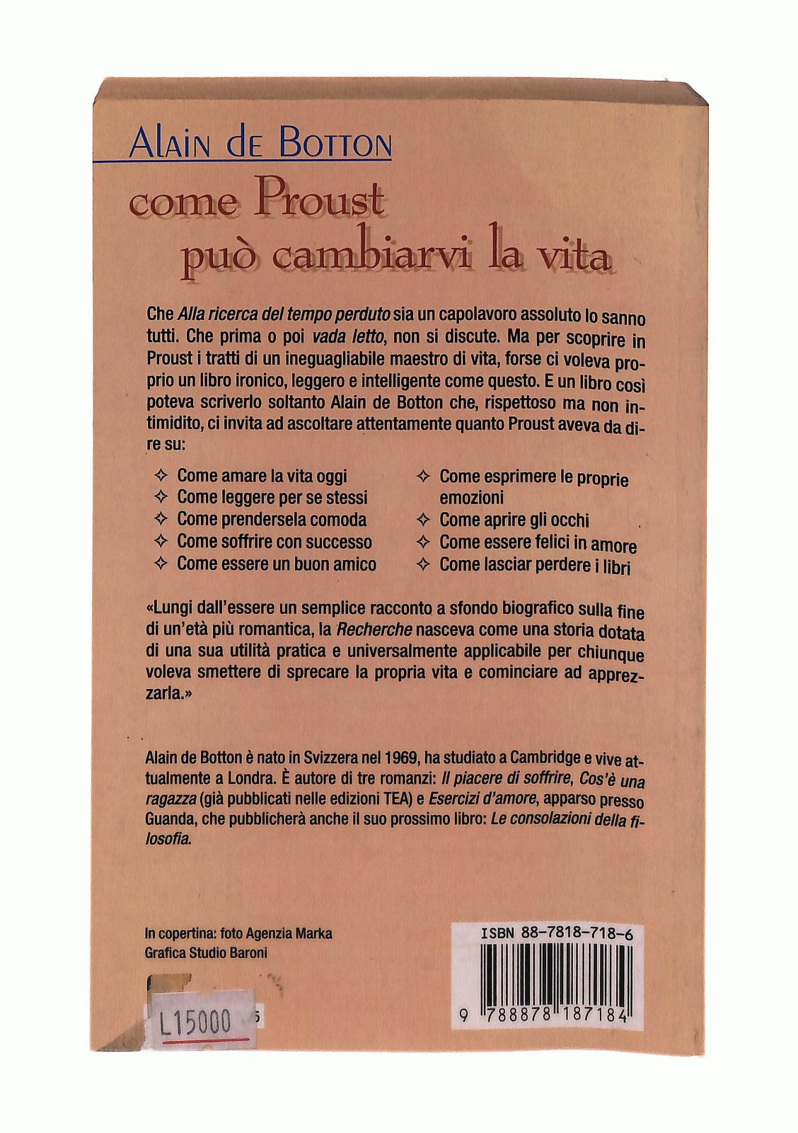 EBOND Come Proust Puo Cambiarvi La Vita Alain De Botton Tea Libro LI043392
