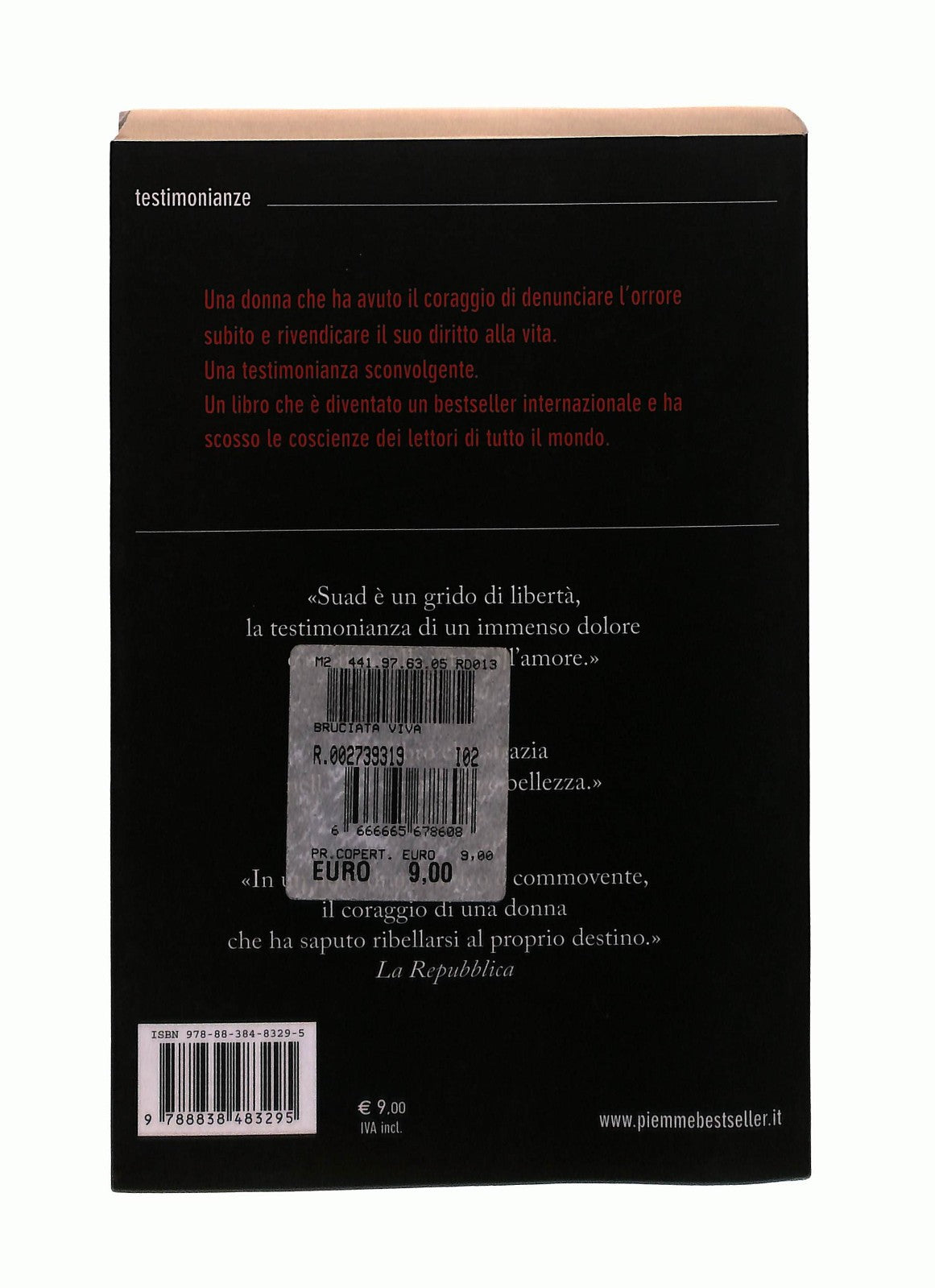 EBOND Bruciata Viva Suad Piemme Libro LI043456
