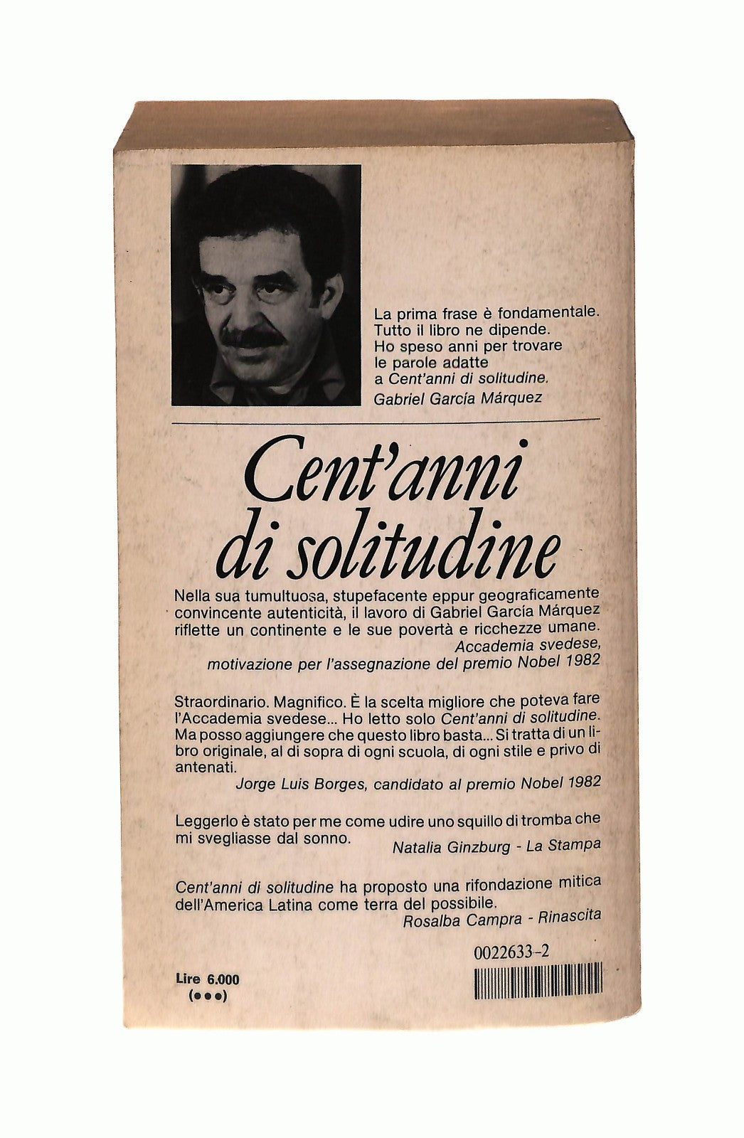 EBOND Cent Anni Di Solitudine G G Marquez Mondadori 1983 Libro LI043458