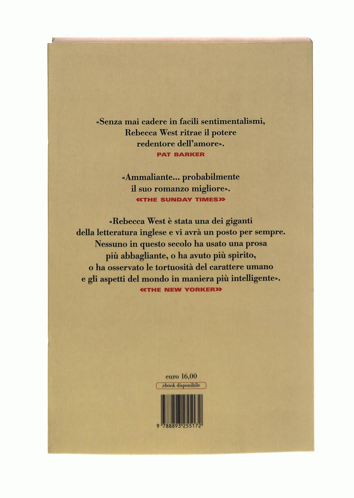 EBOND Il Ritorno Del Soldato Rebecca West Fazi Libro LI043654