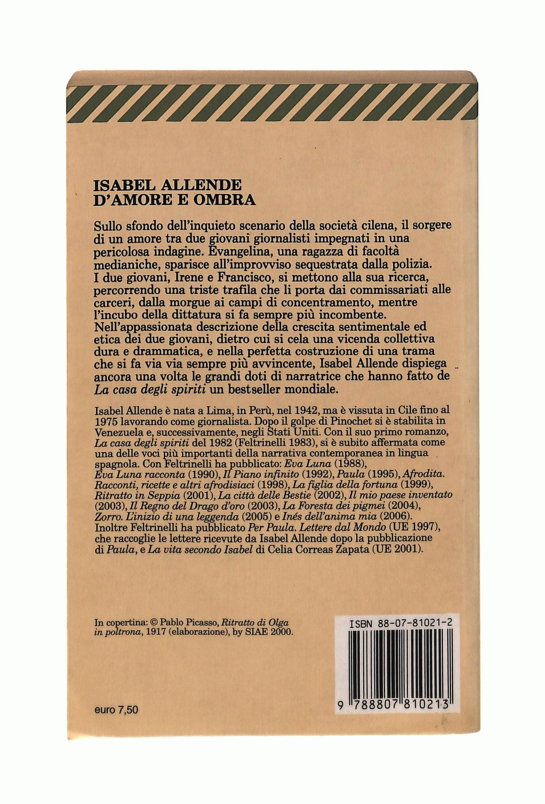 EBOND D Amore e Ombra Isabel Allende Feltrinelli Libro LI043758
