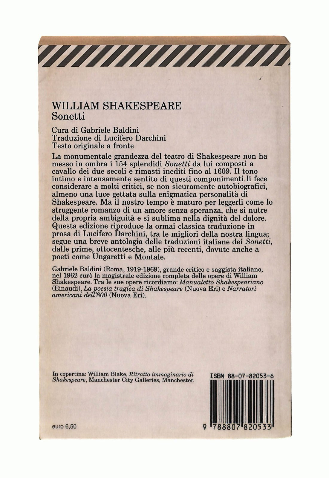 EBOND Sonetti W Shakespeare Feltrinelli Testo Inglese a Fronte Libro LI043759