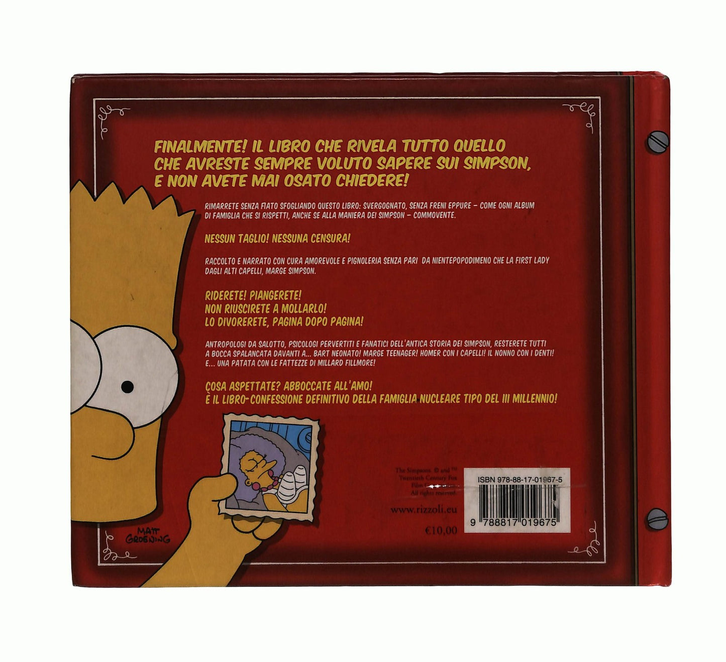 EBOND Album Di Famiglia Senza Censure I Simpson Groening Rizzoli Libro LI043763