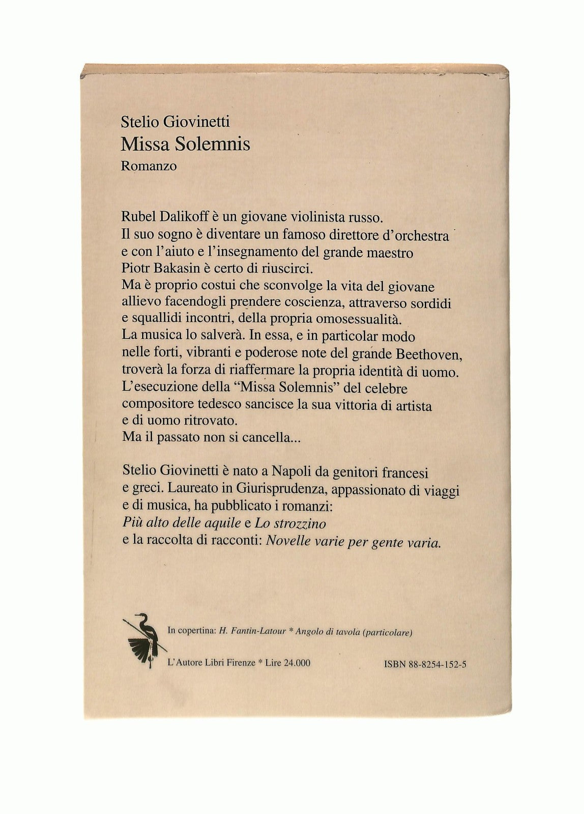 EBOND Missa Solemnis Stelio Giovinetti L Autore Libri Firenze Libro LI043780