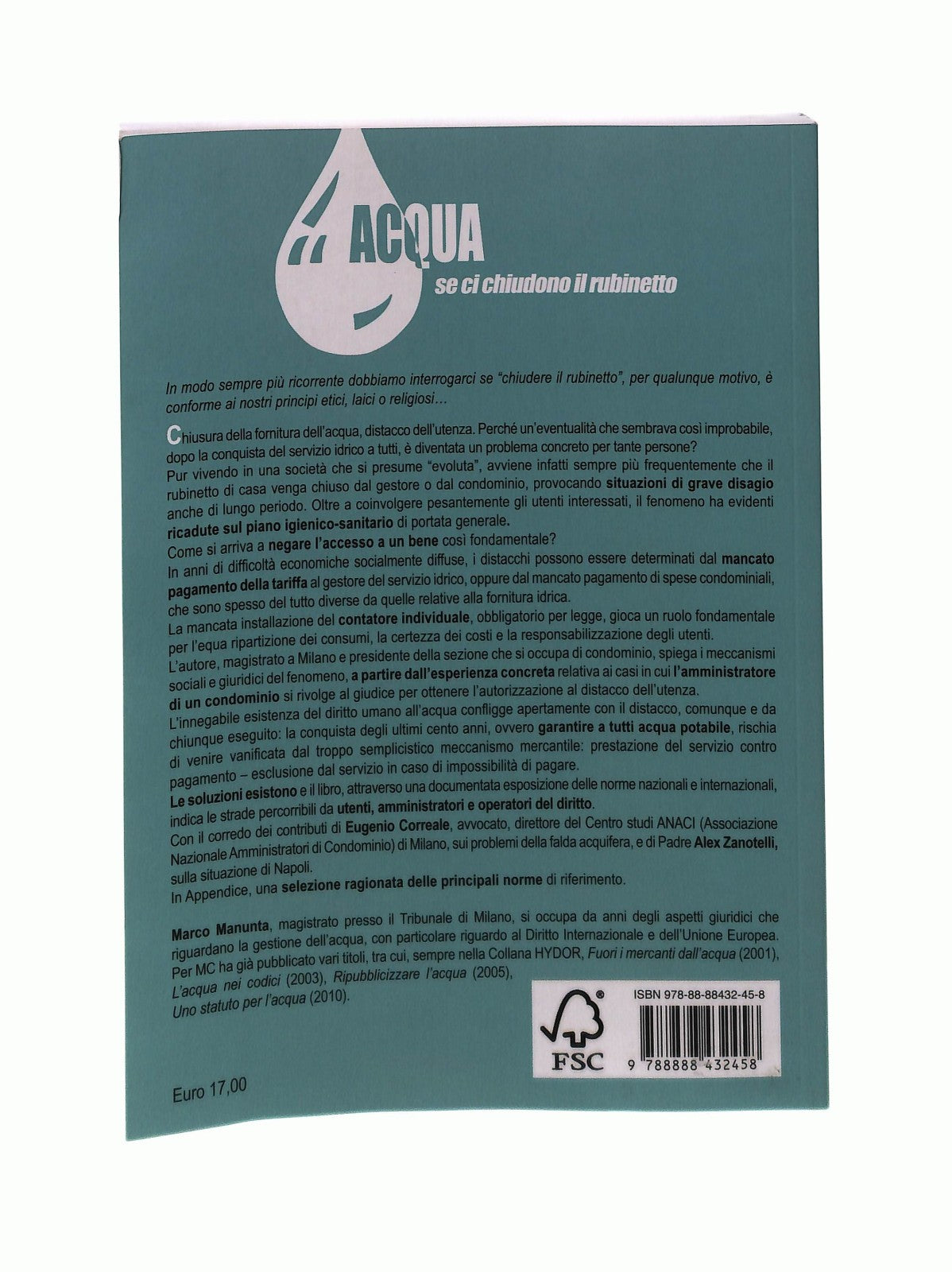 EBOND Acqua Marco Manunta Mc Editrice Libro LI043859