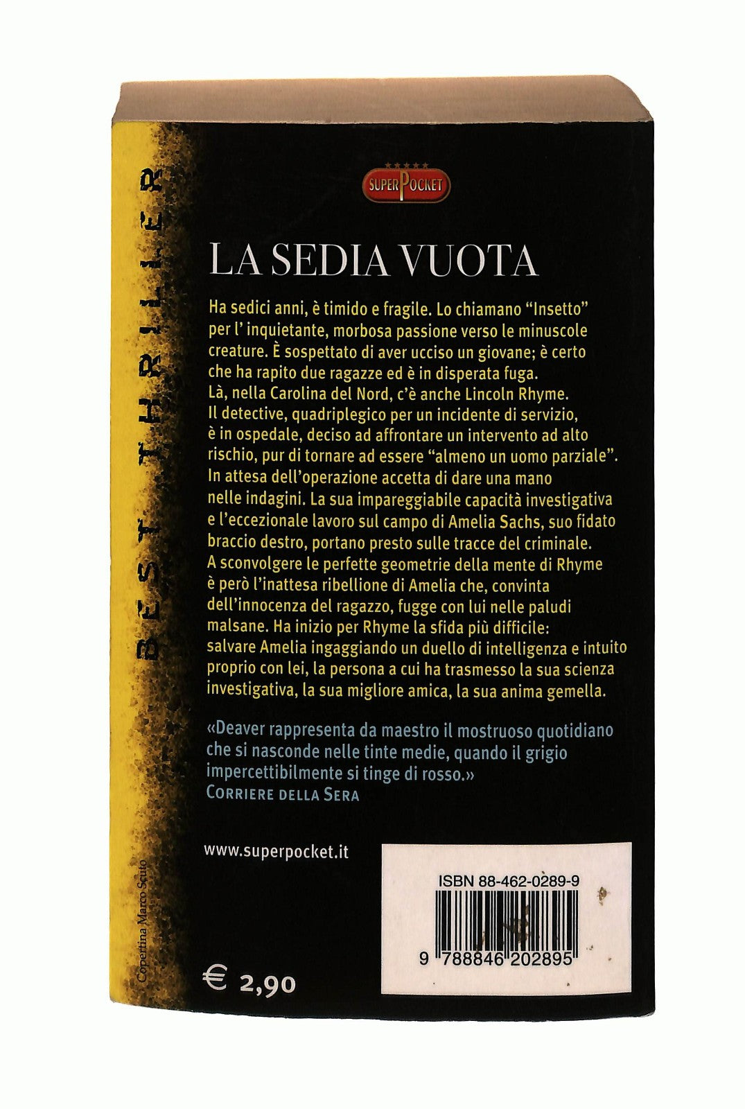 EBOND La Sedia Vuota Jeffery Deaver Superpocket Libro LI044534
