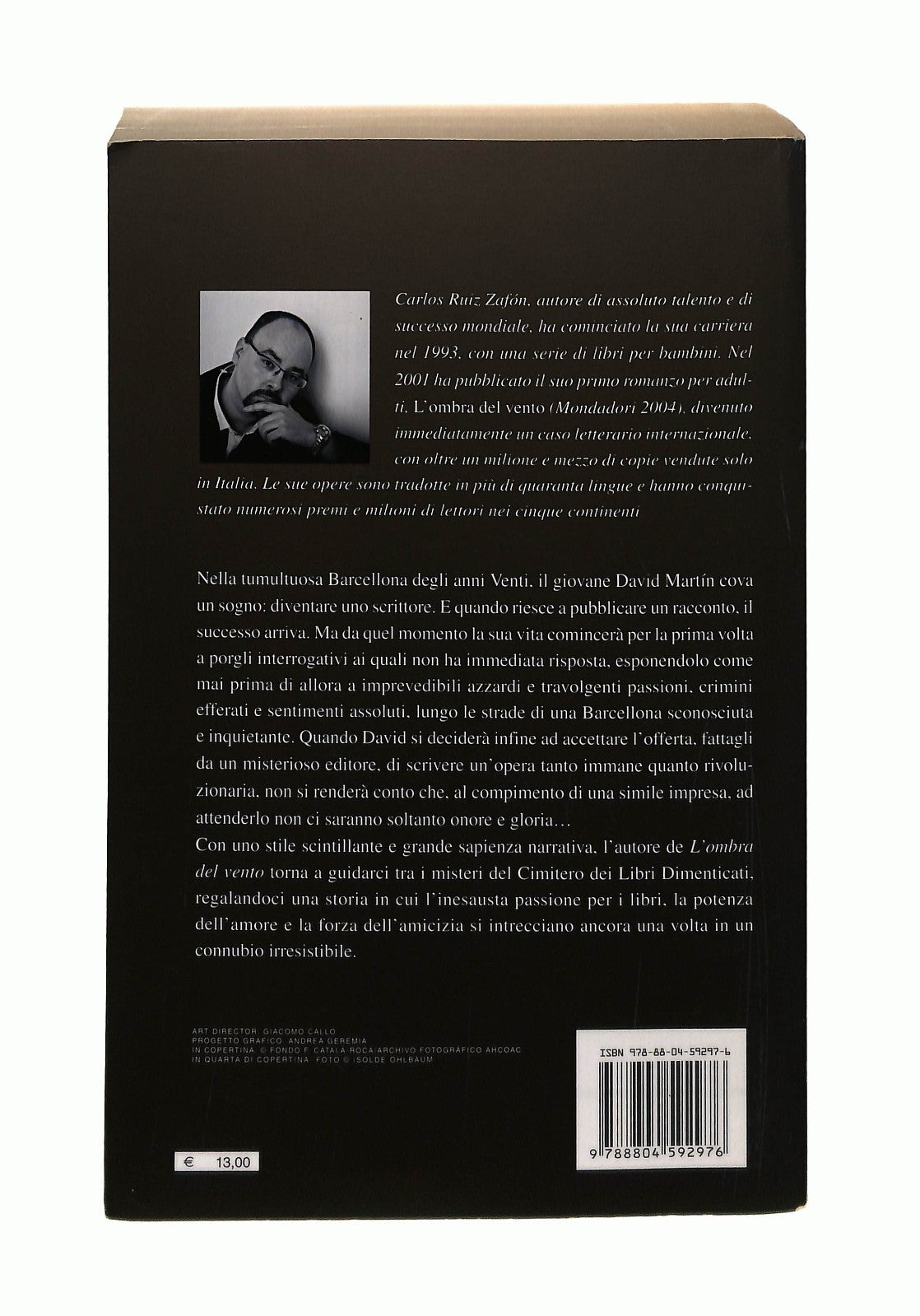 EBOND Il Gioco Dell Angelo Carlos Ruiz Zafon Mondadori Libro LI044564