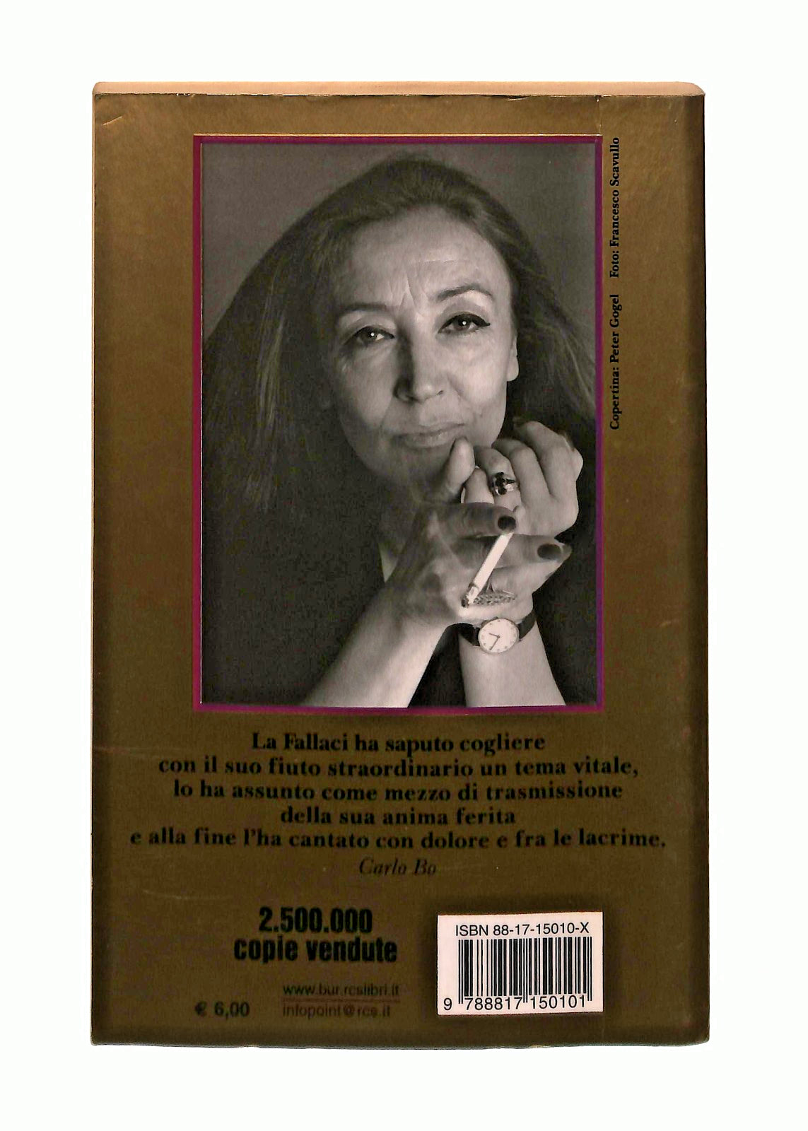 EBOND Lettera a Un Bambino Mai Nato Oriana Fallaci Rizzoli 2006 Libro LI044736