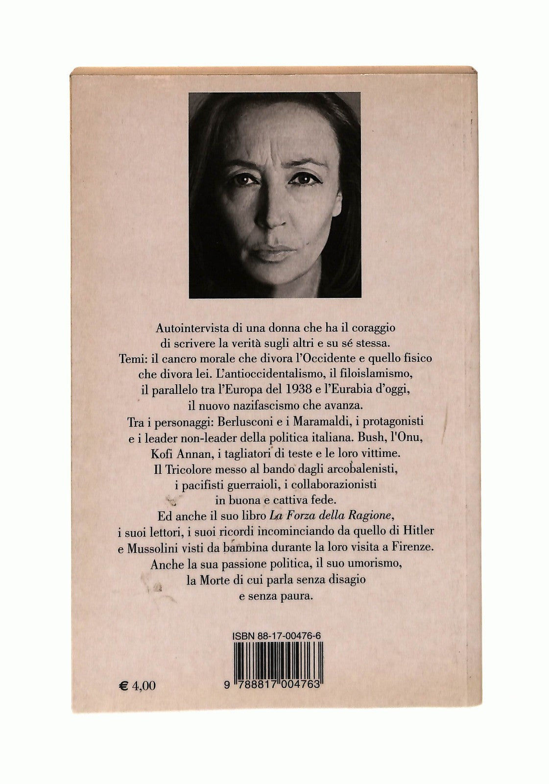 EBOND Oriana Fallaci Intervista Oriana Fallaci Rizzoli 2004 Libro LI044758