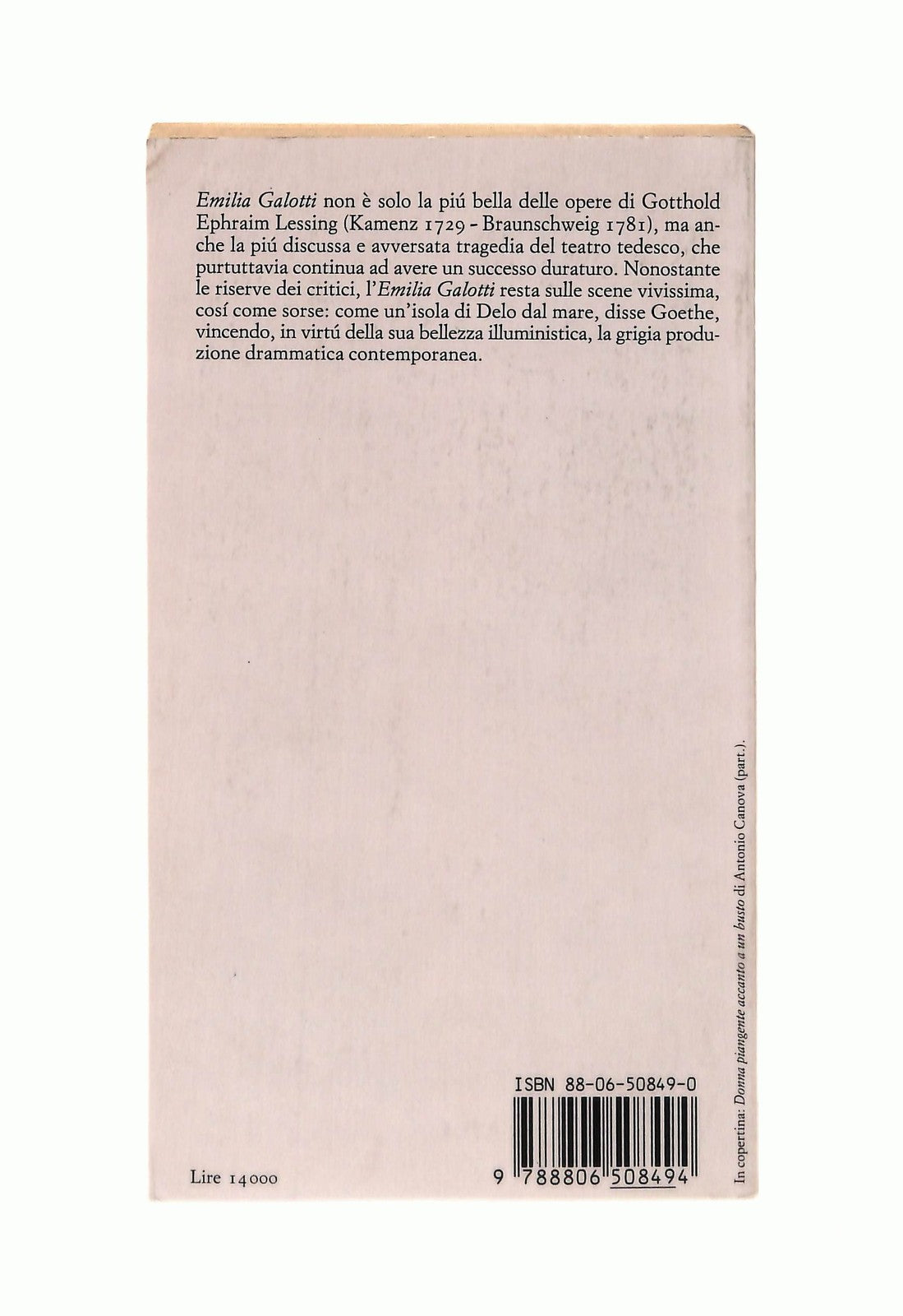 EBOND Emilia Galotti G E Lessing Einaudi Libro LI044766