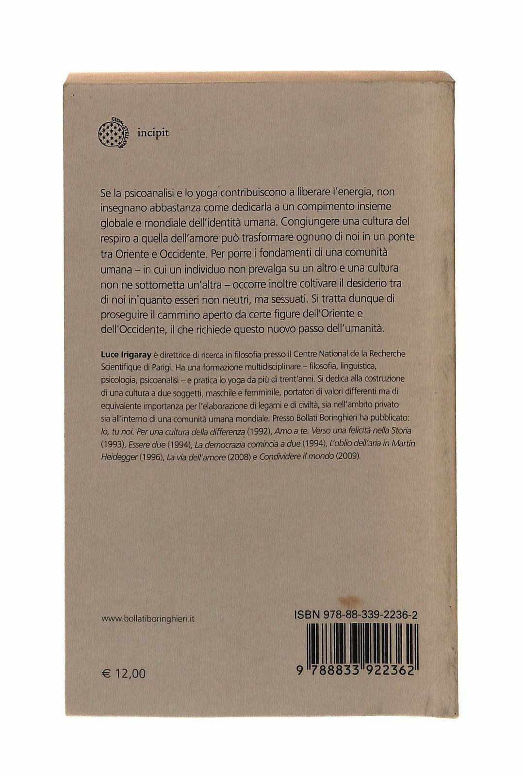 EBOND Una Nuova Cultura Dell Energia Irigaray Bollati Boringhieri Libro LI044770