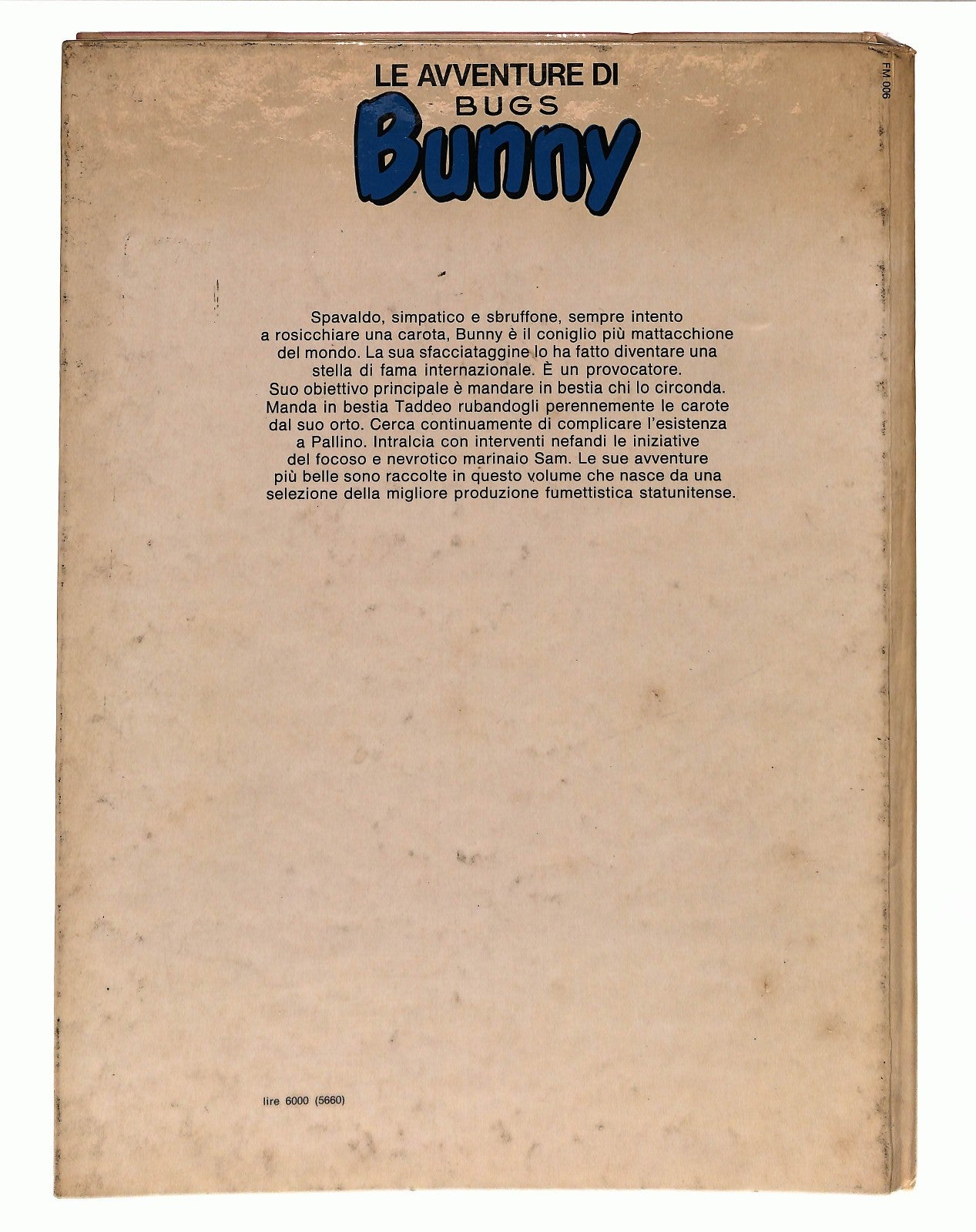 EBOND Le Avventure Di Bugs Bunny Vallecchi 1978 Libro LI044851