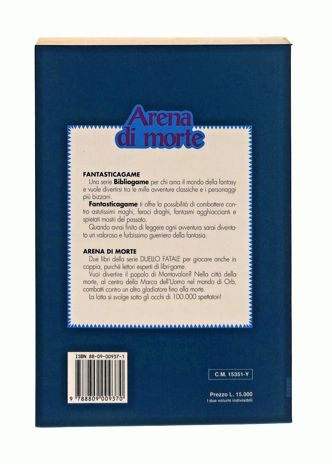 EBOND Arena Di Morte Smith Thomson Giunti Marzocco 2 Volumi Libro LI045289