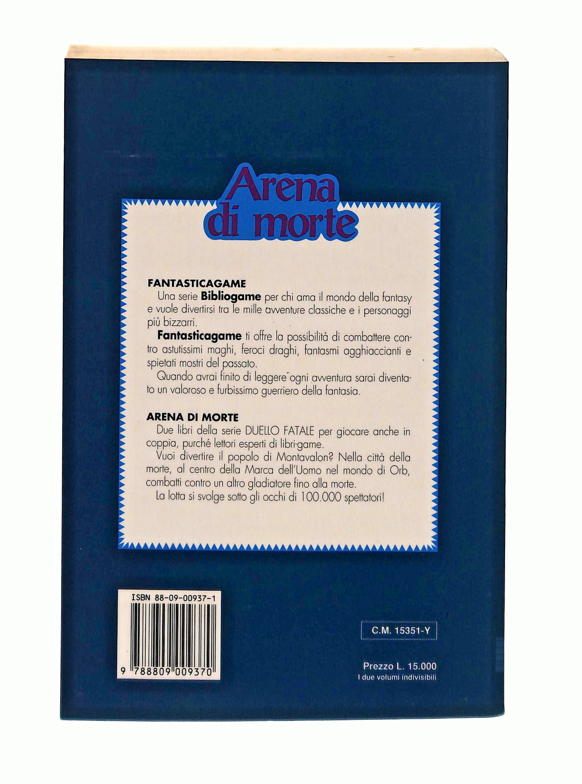 EBOND Arena Di Morte Smith Thomson Giunti Marzocco 2 Volumi Libro LI045289