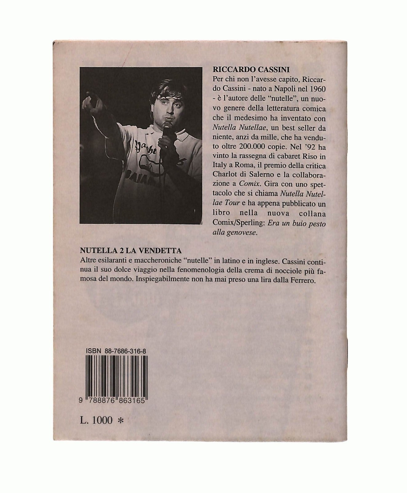 EBOND Nutella 2 Riccardo Cassini Comix Pillole Libretto Libro LI045352
