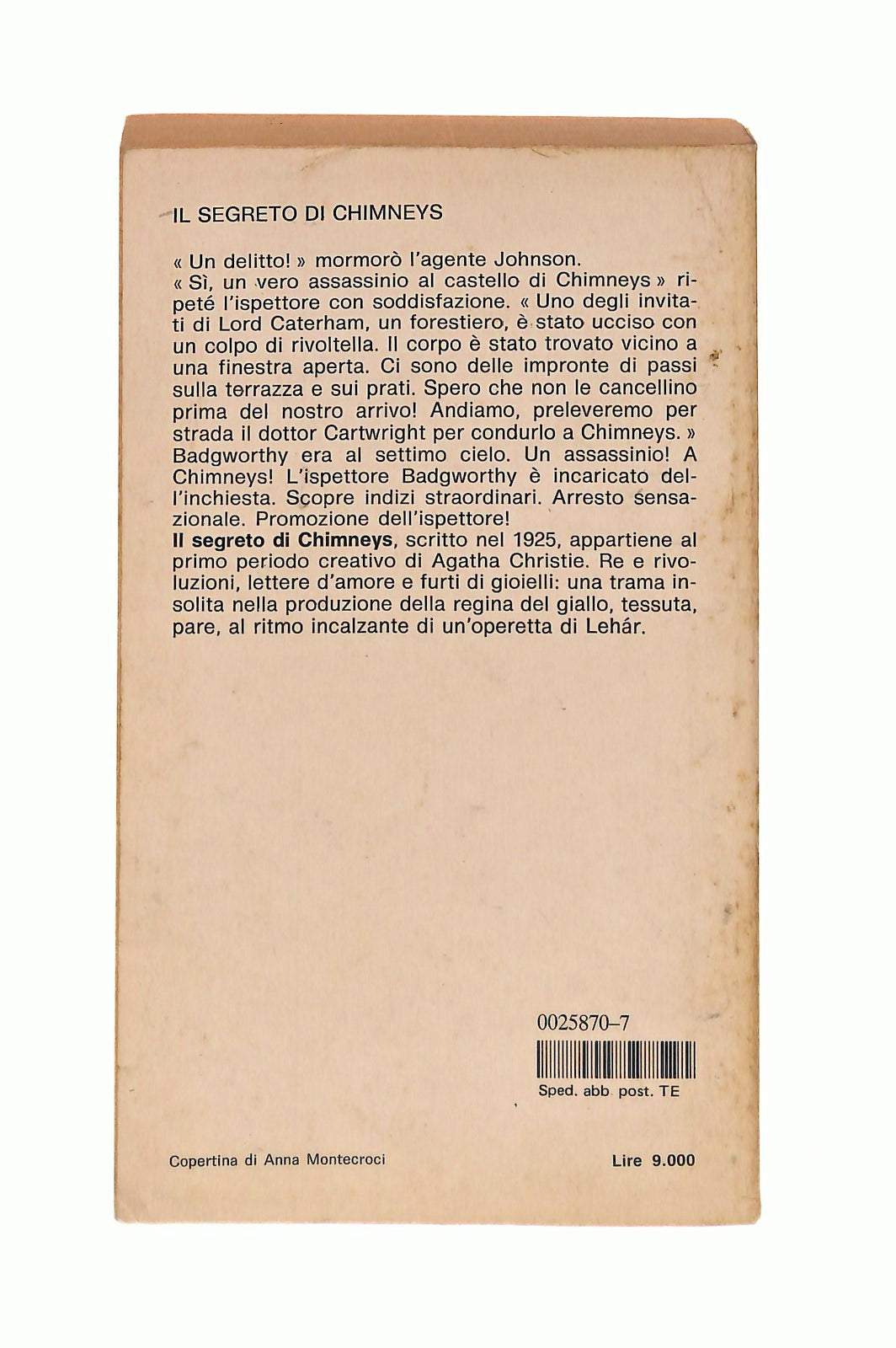 EBOND Il Segreto Di Chimneys Agatha Christie Mondadori Libro LI045411
