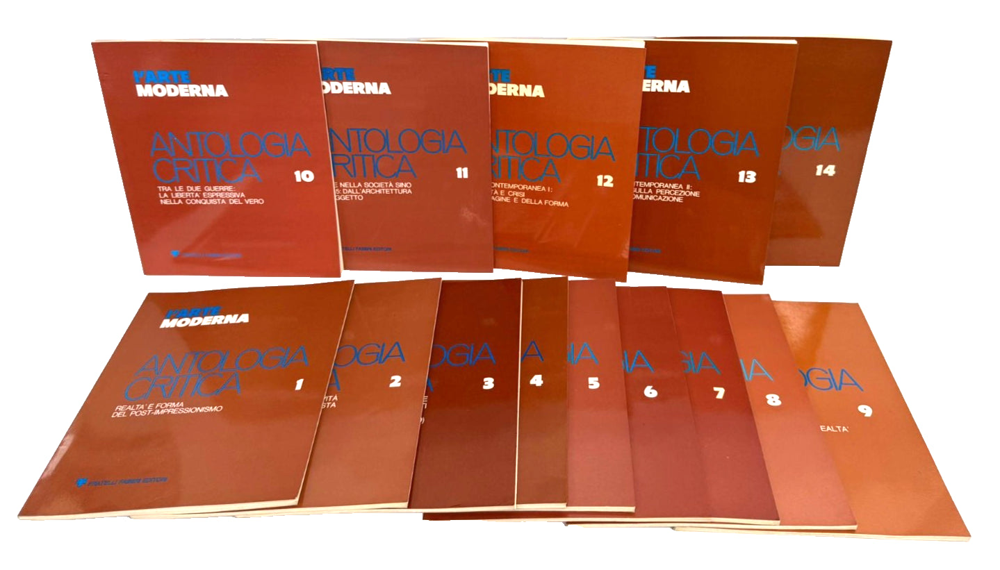 EBOND L Arte Moderna Antologia Critica Fabbri Lotto Vol Da 1 a 14 Libro LI045437