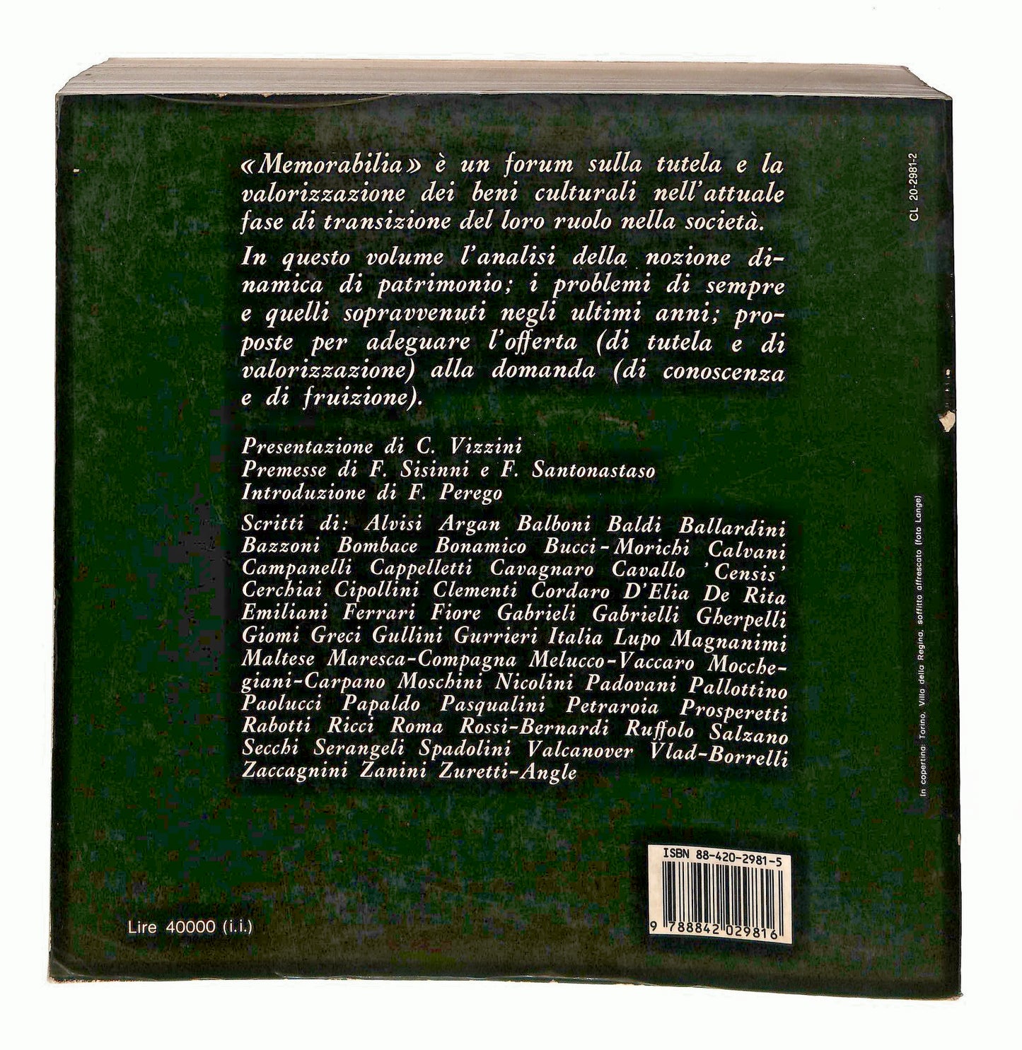 EBOND Memorabilia Il Futuro Della Memoria 1 Perego Laterza 1987 Libro LI045461