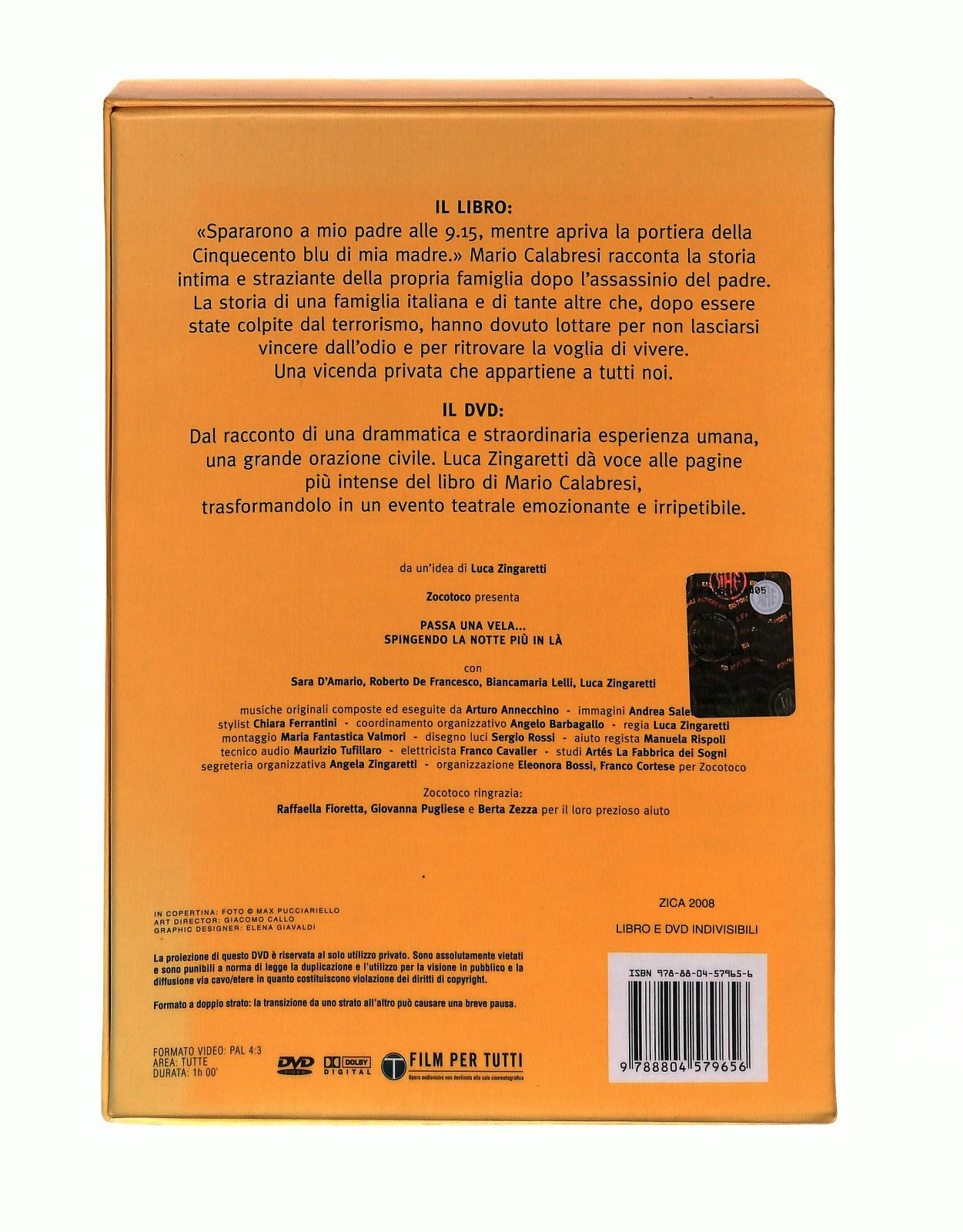 EBOND Zingaretti Legge Spingendo La Notte Piu In LaCon DVD Libro LI045465