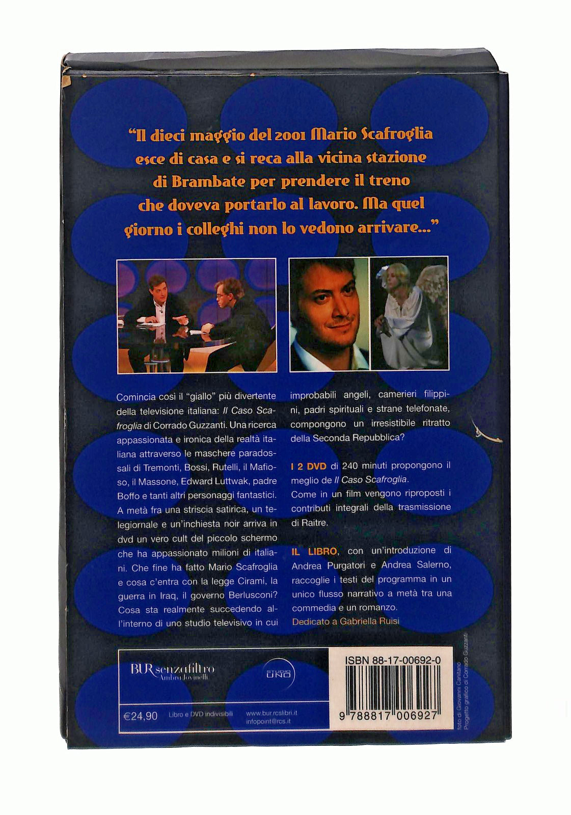 EBOND Il Caso Scafroglia Guzzanti Rizzoli Con 2 DVD Libro LI045635