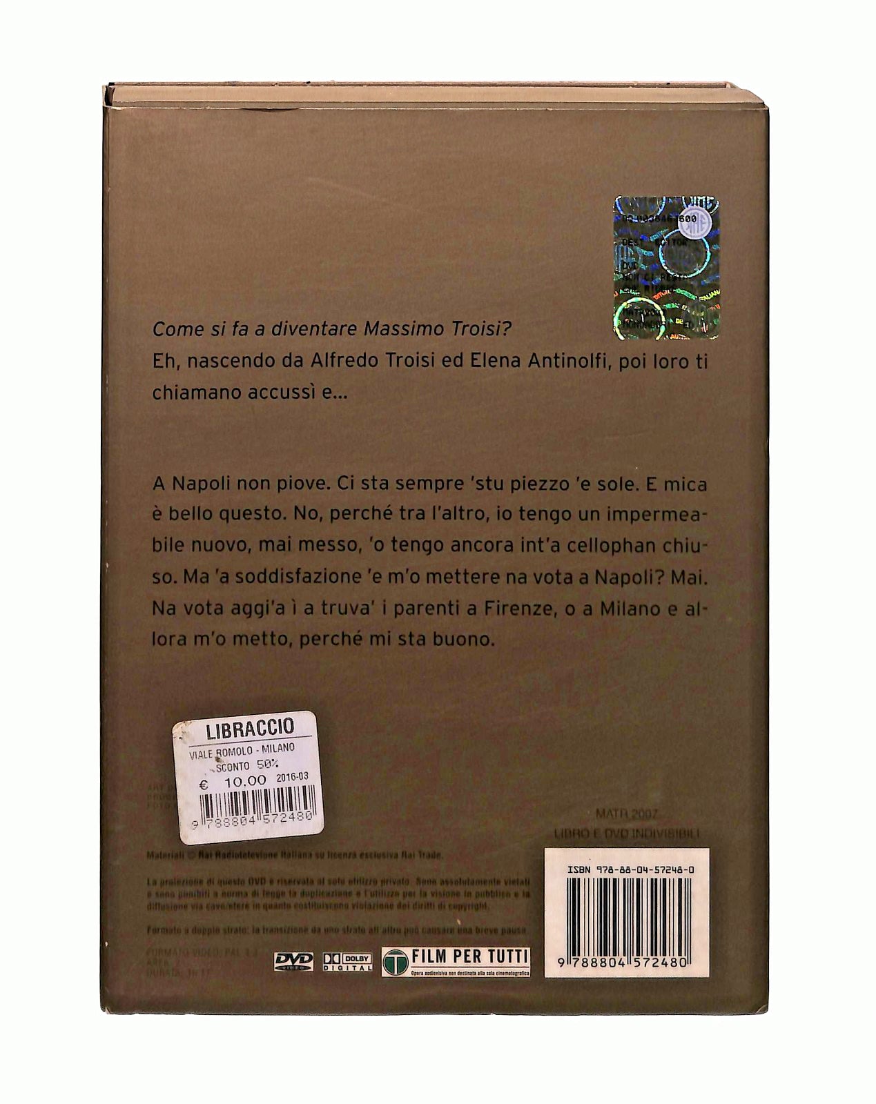 EBOND Non Ci Resta Che Ridere M Troisi MondadoriCon DVD Libro LI045638