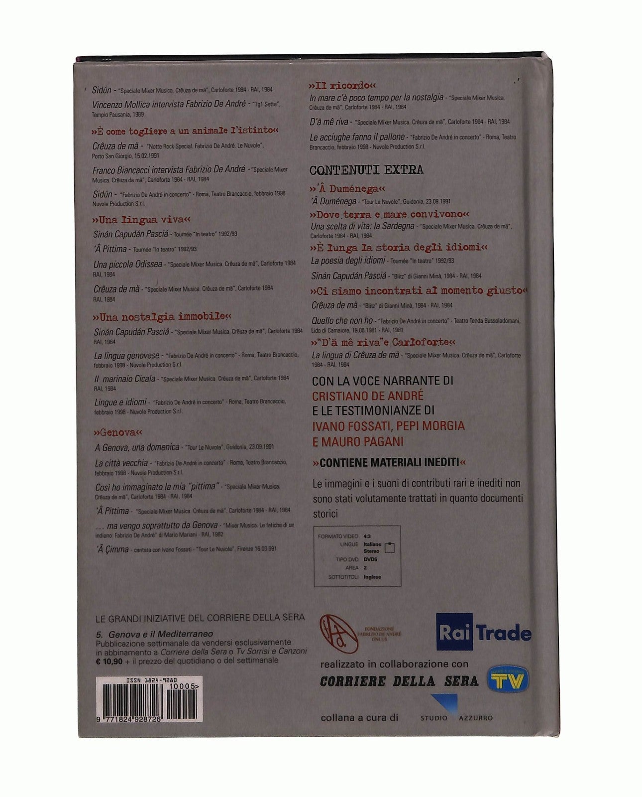 EBOND Dentro Faber 5 Genova e Il MediterraneoCon DVD Libro LI045639