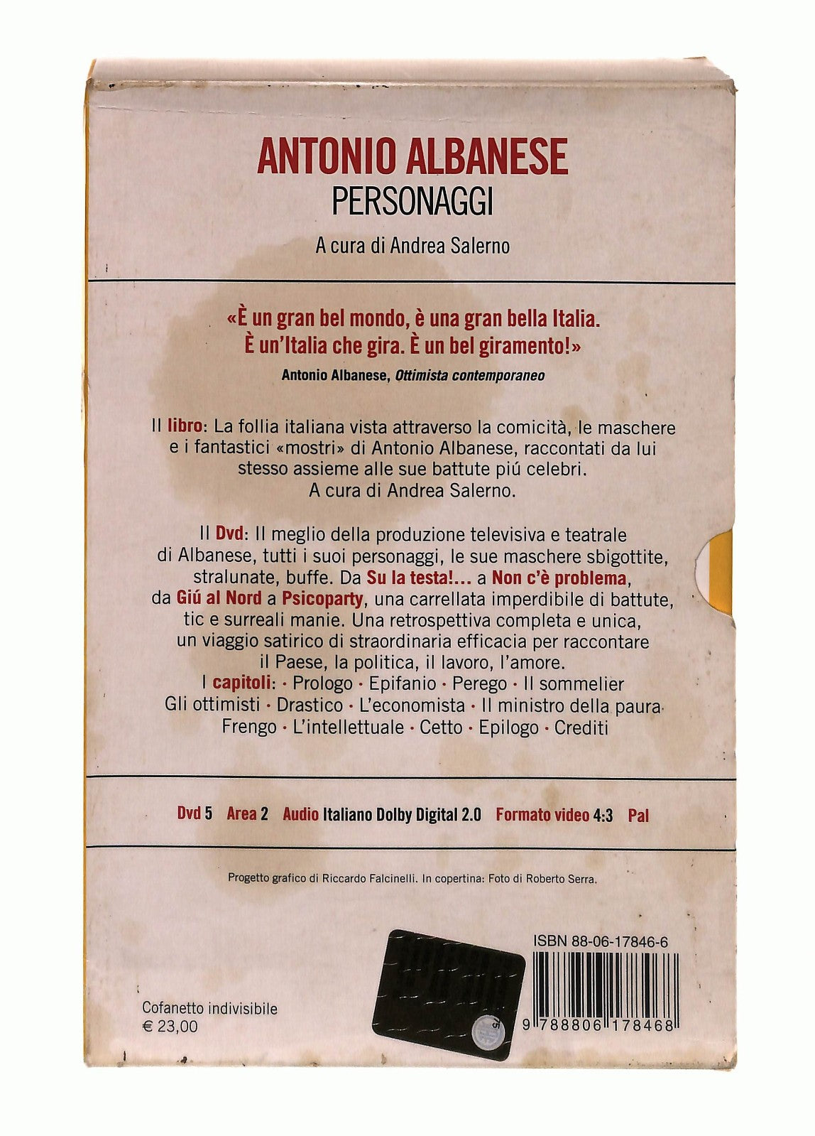 EBOND Personaggi Antonio Albanese EinaudiCon DVD Libro LI045665