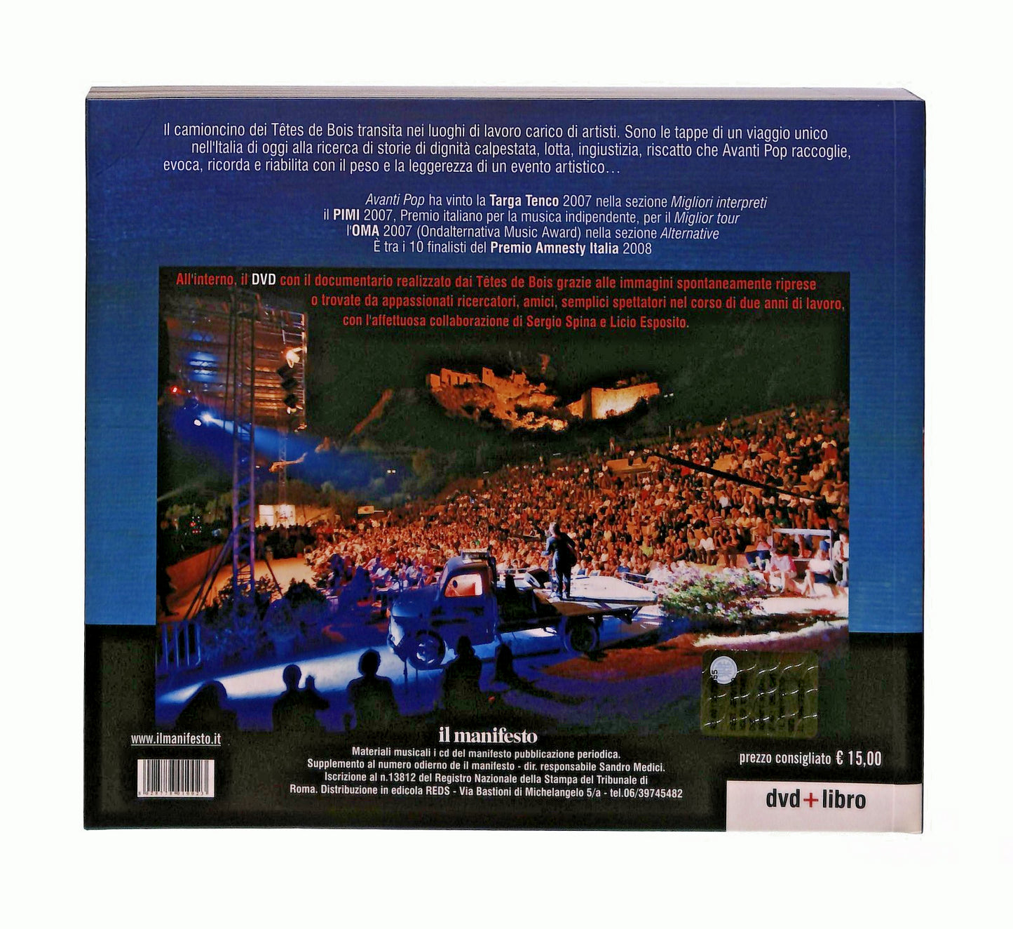 EBOND Avanti Pop i Diari Del Camioncino Cura PintoCon DVD Libro LI045776