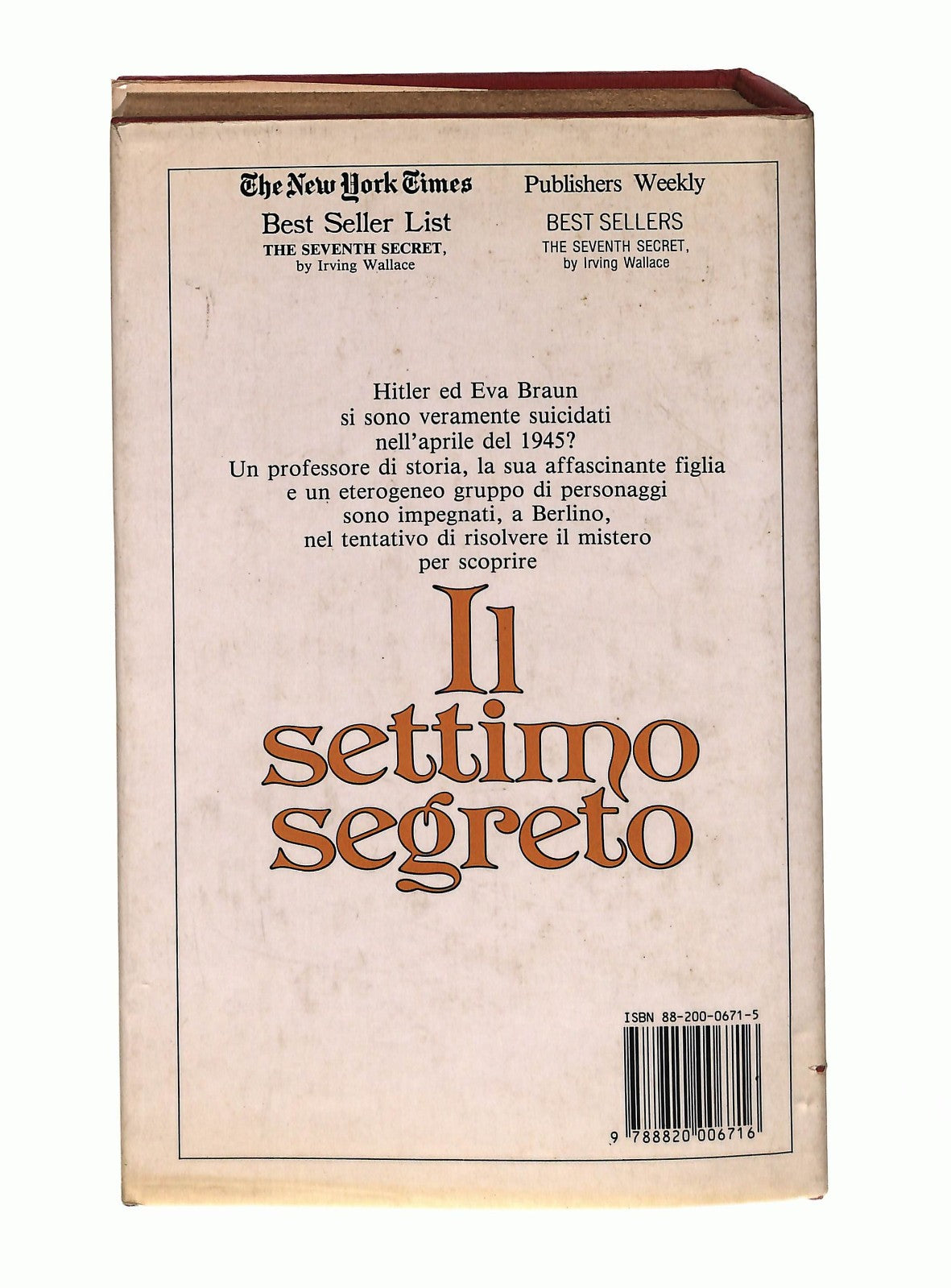 EBOND Il Settimo Segreto Irving Wallace Sperling & Kupfer Libro LI045782